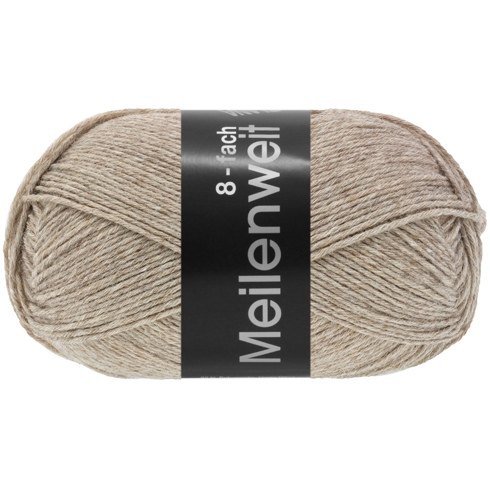 Meilenweit uni  8-fach 150g