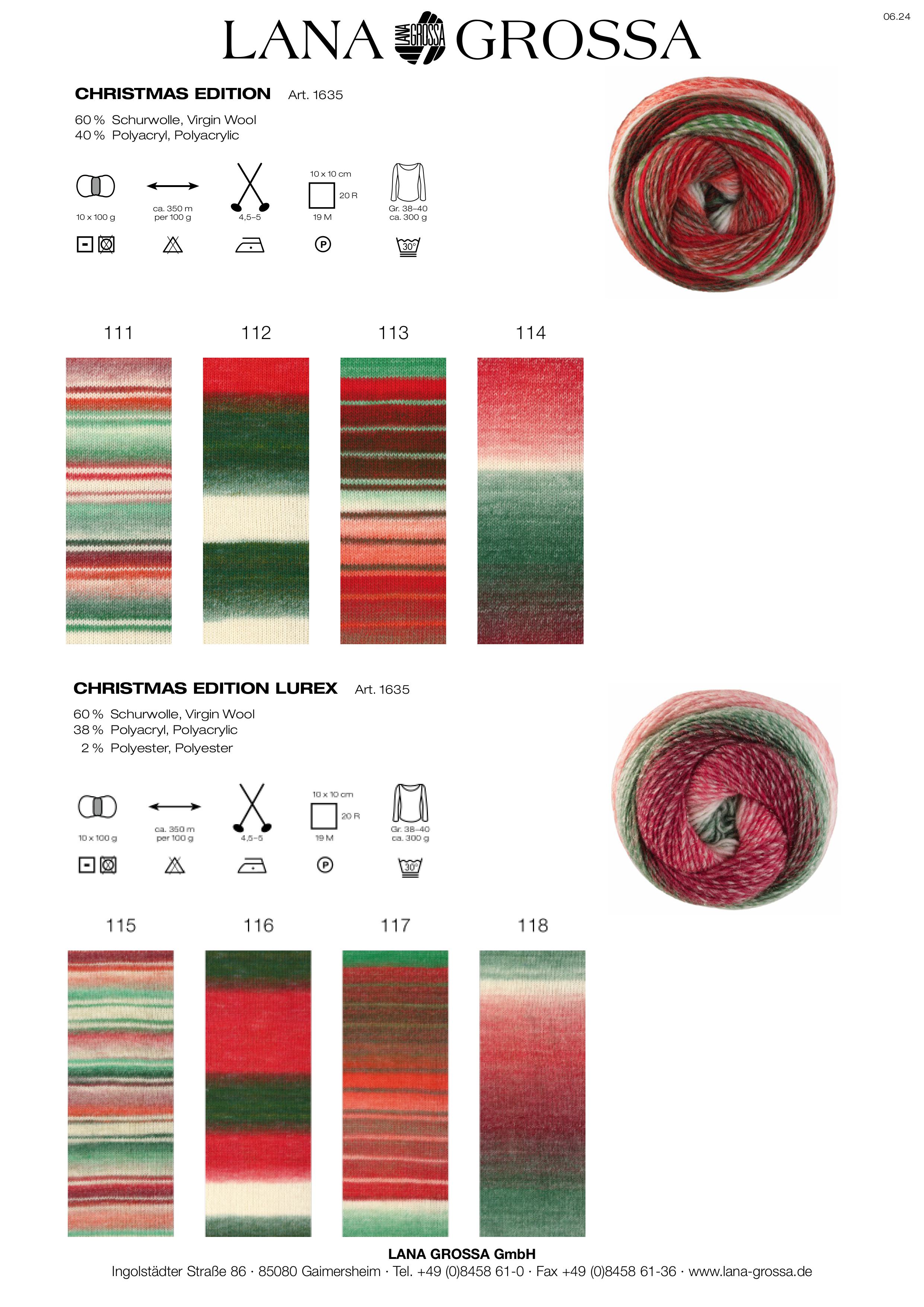 Christmas Edition mit und ohne Lurex