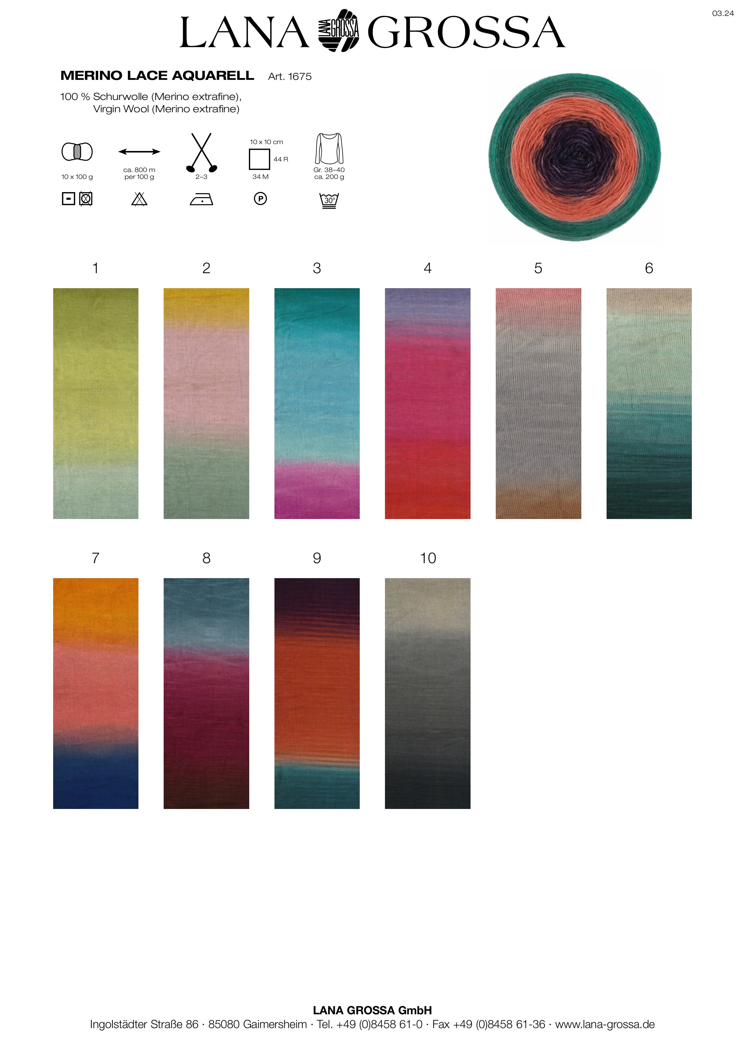 Merino Lace Aquarell