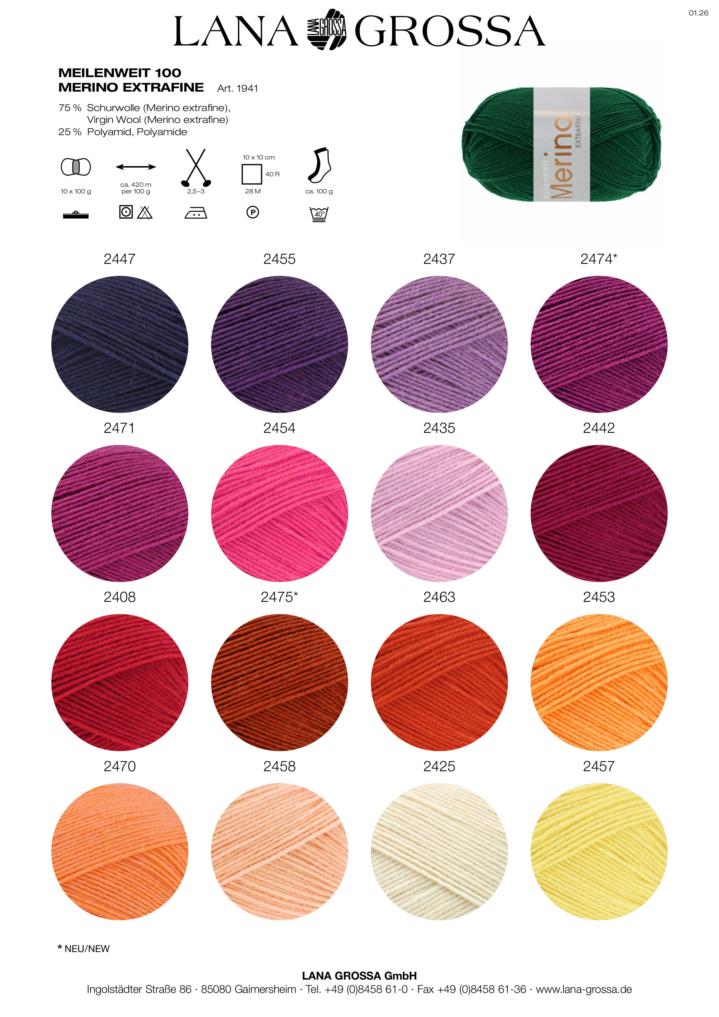Meilenweit 100g Merino Extrafine